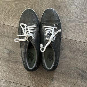 Silver graphite vans, classic style, size 11 women’s.